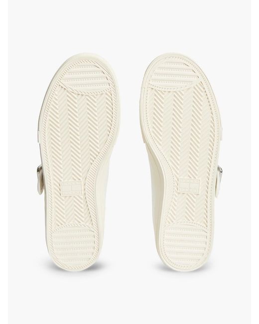 Tommy Hilfiger White Archive Mary Jane Buckle Trainers