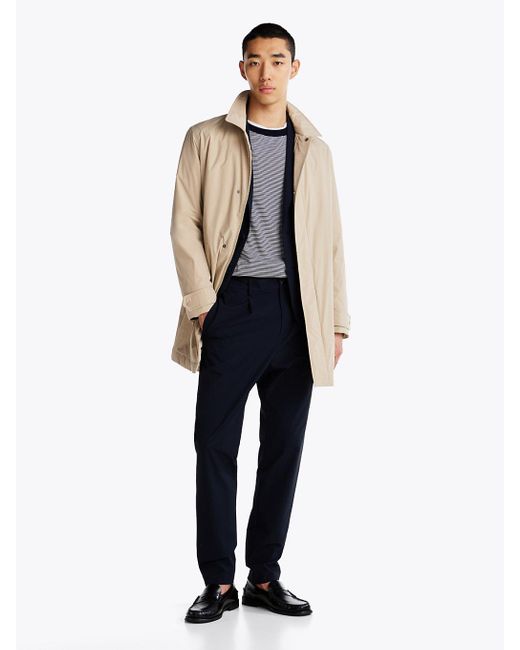 Tommy Hilfiger Blue Water Repellent Packable Car Coat for men