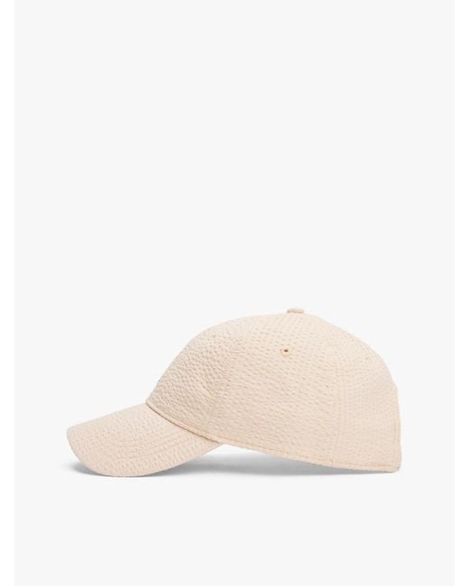 Tommy Hilfiger Blue Hilfiger Flag Seersucker Baseball Cap for men