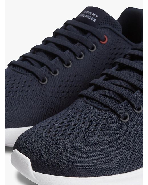 Tommy Hilfiger Blue Lightweight Jacquard Knit Trainers for men
