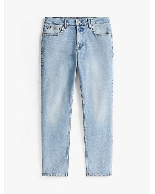 Tommy Hilfiger Denton Faded Jeans Met Rechte Broekspijpen in het Blue voor heren