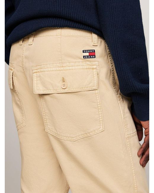 Tommy Hilfiger Natural Isaac Canvas Chinos for men