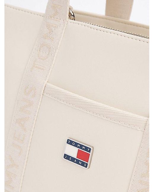 Tommy Hilfiger Natural Essential Tote-Bag Mit Logomuster