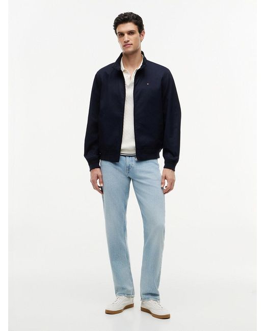 Tommy Hilfiger Blue Twill Harrington Jacket for men