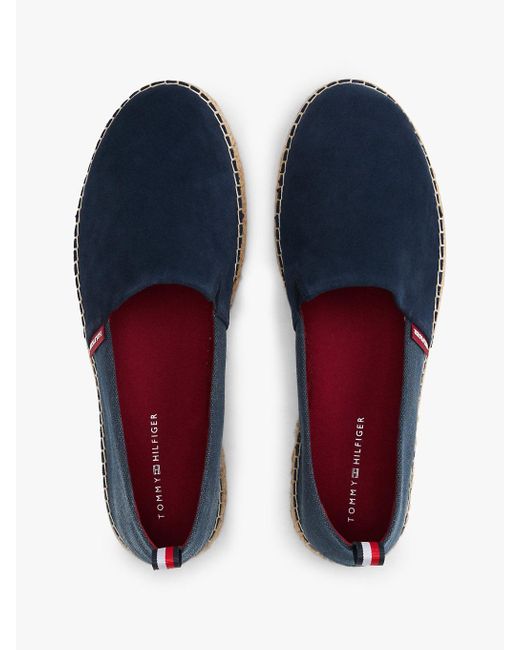 Espadrilles En Daim À Semelle Souple Tommy Hilfiger pour homme en coloris Blue