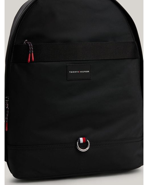 Tommy Hilfiger Black Logo Laptop Backpack for men