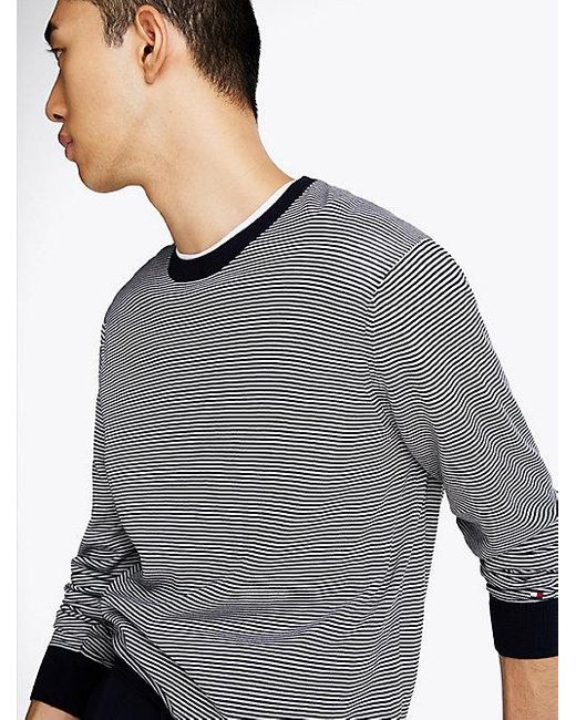Tommy Hilfiger Smart-Casual Trui Met Ronde Hals in het Gray voor heren