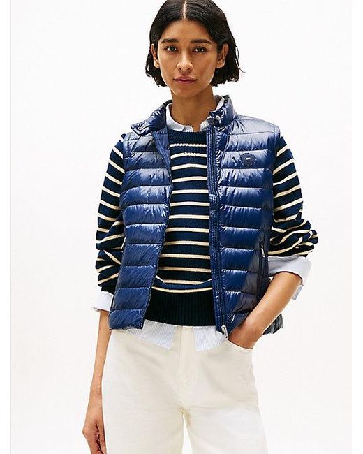 Chaleco Acolchado Ultraligero Plegable Tommy Hilfiger de color Blue