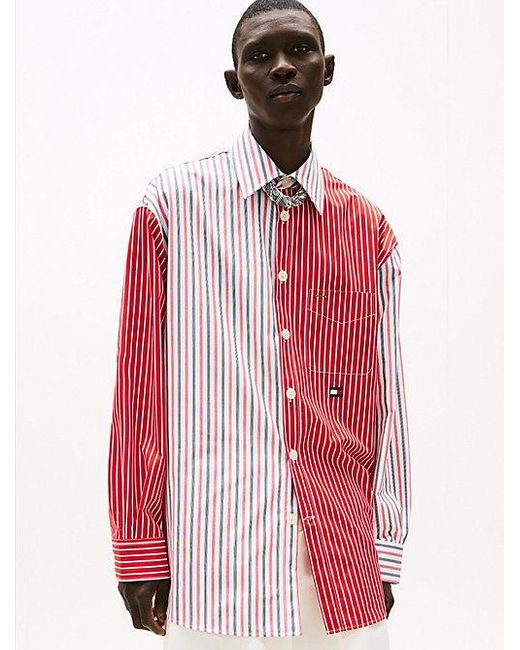 Tommy Hilfiger The Runway Collection Oversized Fit Hemd in Red für Herren