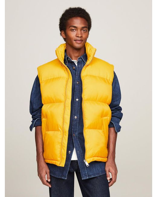 Tommy Hilfiger Yellow Th Warm New York Puffer Gilet for men