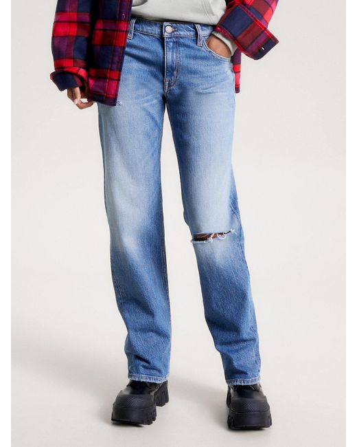 Tommy Hilfiger Blue Sophie Low Rise Straight Jeans