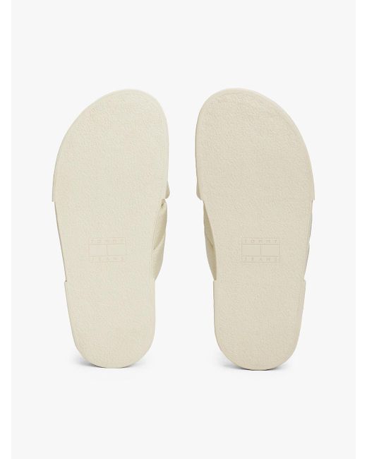 Claquettes Compensées À Brides Rembourrées Tommy Hilfiger en coloris Natural