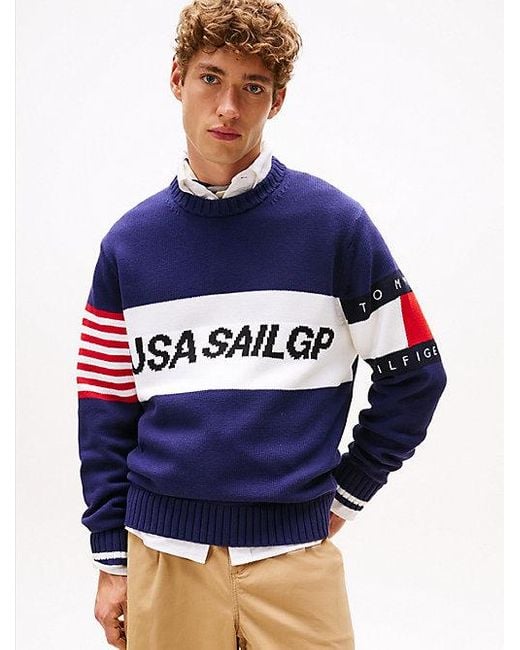 Tommy Hilfiger Tommy X U. Sail Gp Team Color Block-Pullover in Blue für Herren