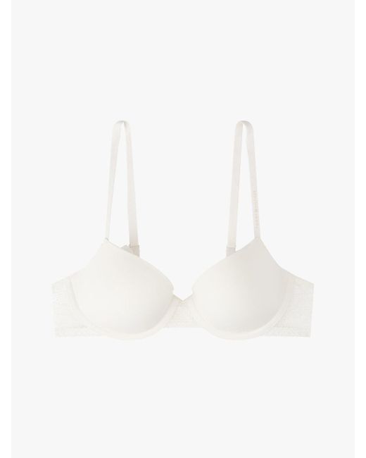 Soutien-Gorge À Balconnet Avec Dentelle Tommy Hilfiger en coloris White