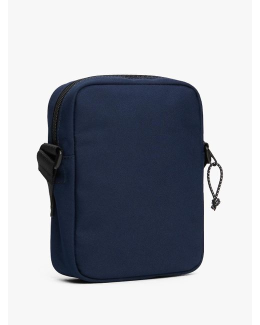 Tommy Hilfiger Blue Archive Colour-Blocked Crossbody Reporter Bag for men