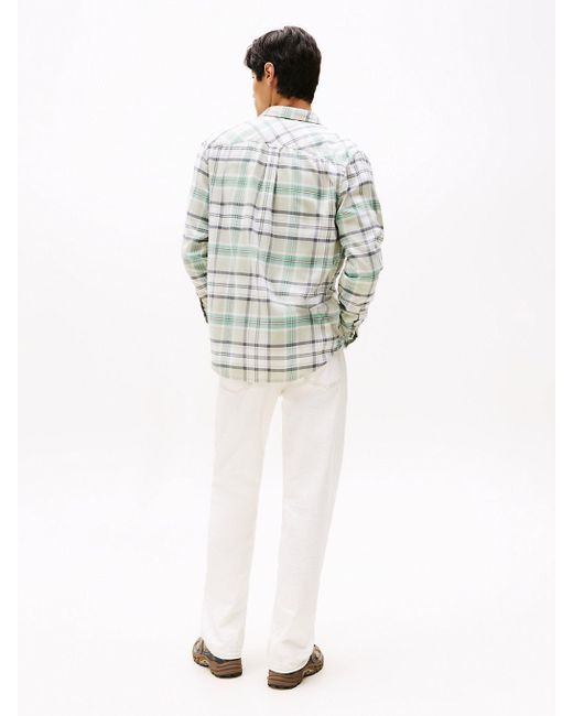 Chemise En Flanelle Coupe Standard À Carreaux Tommy Hilfiger pour homme en coloris Gray