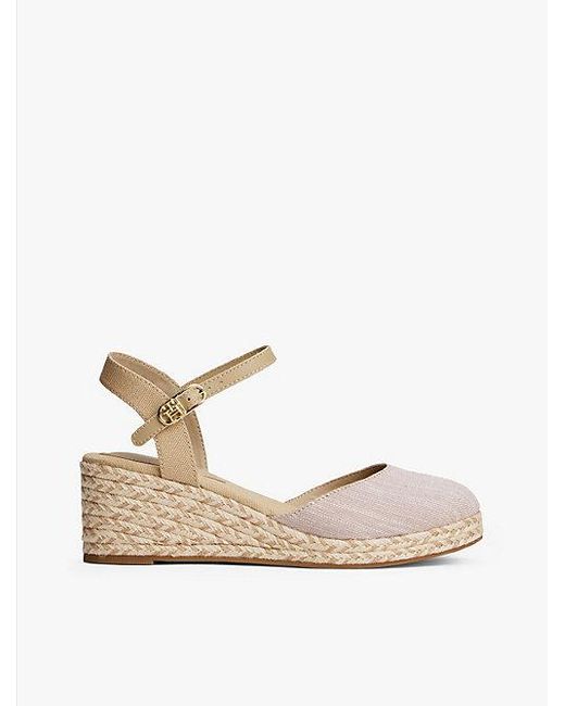 Alpargatas Con Cuña Tommy Hilfiger de color Natural