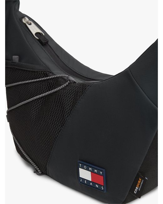 Tommy Hilfiger Black Logo Outdoor Crossbody Bag for men