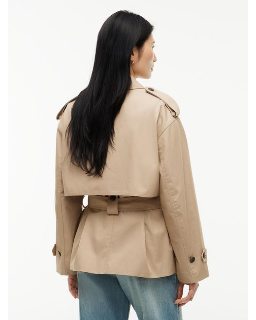 Tommy Hilfiger Natural Water Repellent Relaxed Short Trench Coat