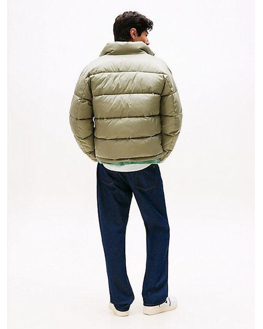 Tommy Hilfiger Waterafstotend Relaxed Crinkle-Pufferjack in het Gray voor heren