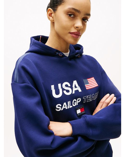 Sweat À Capuche Tommy X U.S. Sail Gp Team Tommy Hilfiger pour homme en coloris Blue