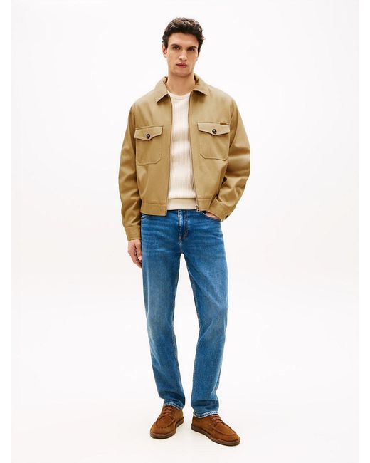 Tommy Hilfiger Natural Zip-Thru Twill Ivy Jacket for men