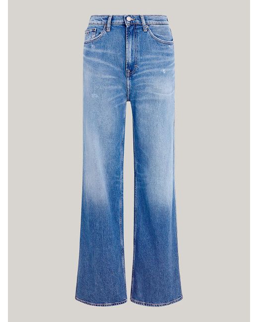 Tommy Hilfiger Blue Classics High Rise Wide Leg Jeans