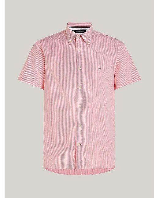 Tommy Hilfiger TH Flex 1985 Collection Regular Fit Hemd in Pink für Herren