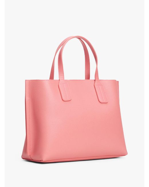 Tommy Hilfiger Blue Th Monogram Plaque Tote Bag