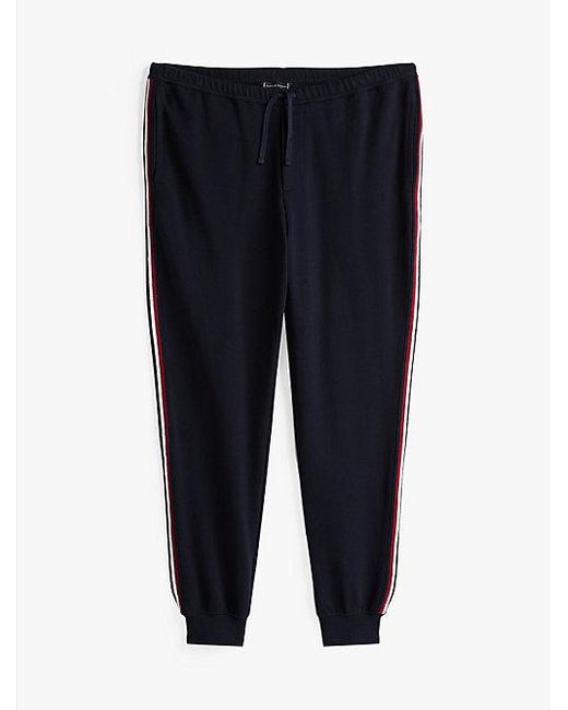 Tommy Hilfiger Jogger Met Boorden En Signature-Streep in het Blue voor heren