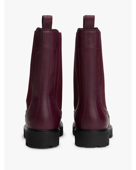 Bottines Chelsea Mi-Mollet À Semelle Crantée Tommy Hilfiger en coloris Purple