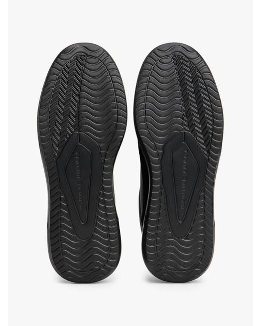 Baskets En Cuir À Semelle Finement Crantée Tommy Hilfiger pour homme en coloris Black