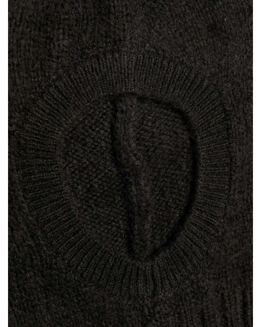 Tommy Hilfiger Black Cosy Rib-knit Logo Balaclava