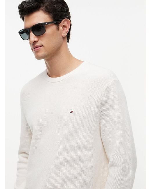Tommy Hilfiger Black Flag Rectangular Sunglasses for men