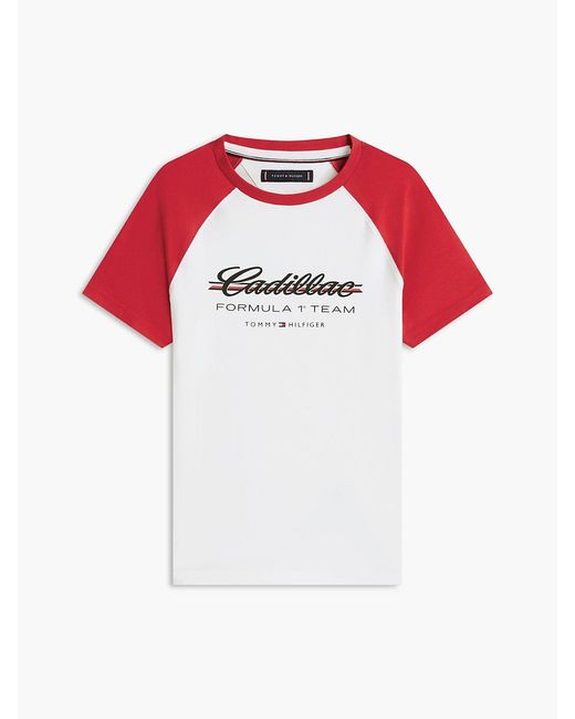 Tommy Hilfiger Blue Th X Cadillac Formula 1 Team Logo Raglan T-Shirt