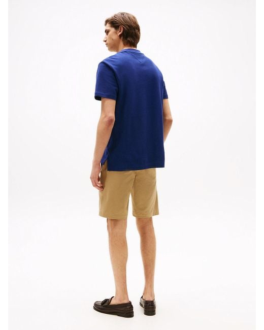 T-Shirt Con Tasca E Monogramma Th di Tommy Hilfiger in Blue da Uomo