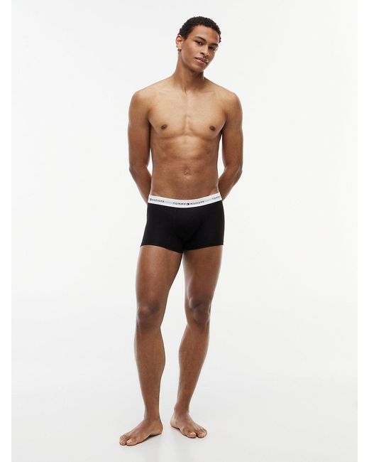Tommy Hilfiger White 3-Pack Signature Repeat Logo Waistband Trunks for men
