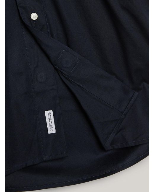 Tommy Hilfiger Blue Adaptive Th Flex Poplin Regular Short Sleeve Shirt for men