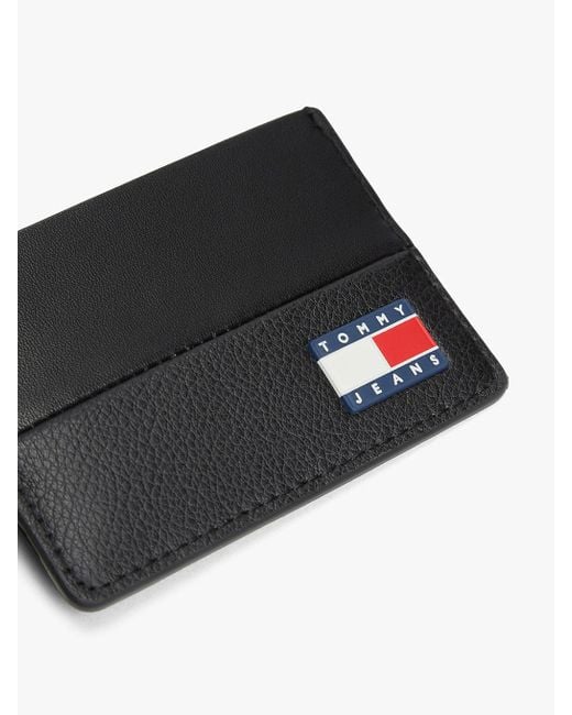 Porta Carte Di Credito Heritage Con Logo di Tommy Hilfiger in Black da Uomo
