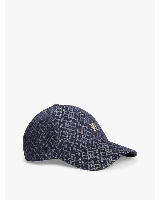 Tommy Hilfiger Blue Th Monogram Jacquard Baseball Cap