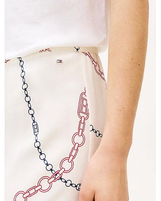 Tommy Hilfiger White Lockere Pull-On-Hose