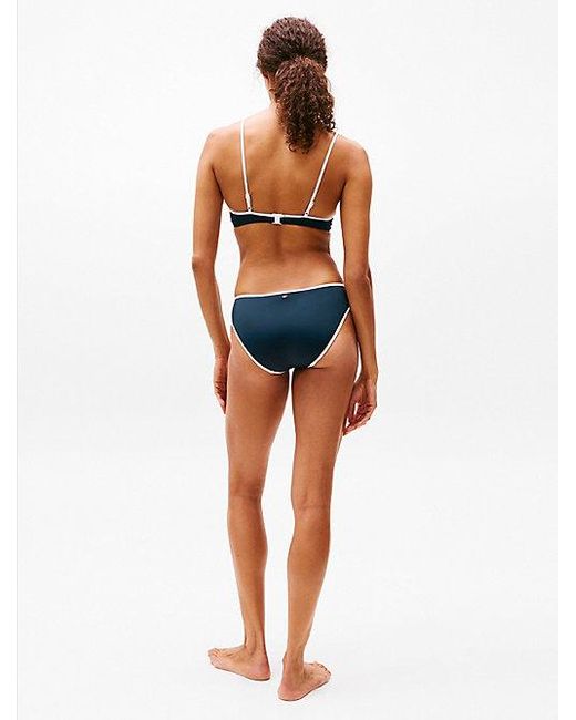 Tommy Hilfiger Klassiek Bikinibroekje Met Contrasterende Rand in het Blue