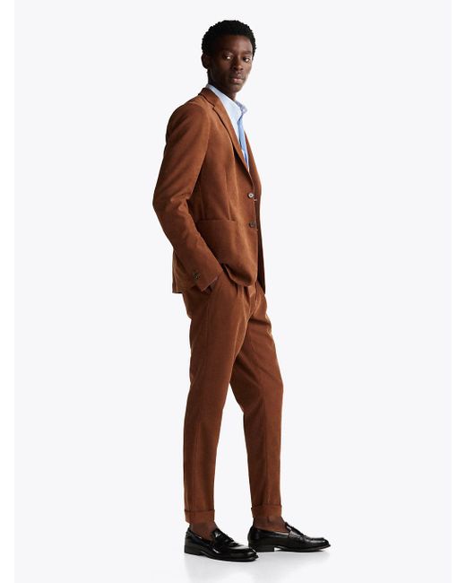 Tommy Hilfiger Brown Turn-up Hem Trousers for men