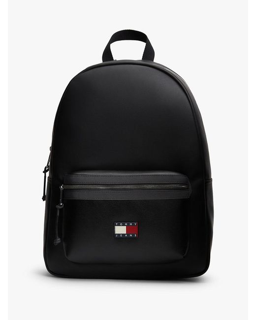 Tommy Hilfiger Black Logo Dome Backpack for men