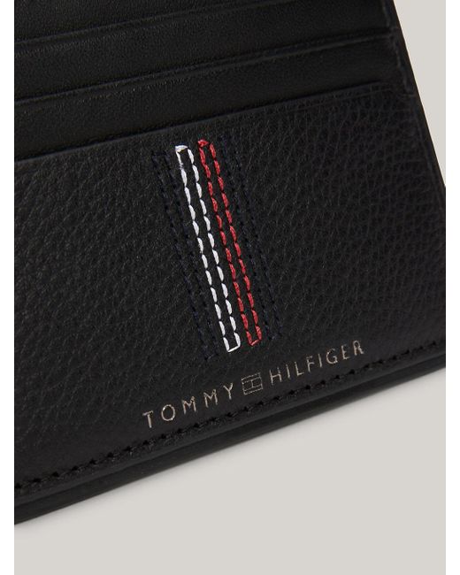 Tommy Hilfiger Black Casual Leather Credit Card Holder for men