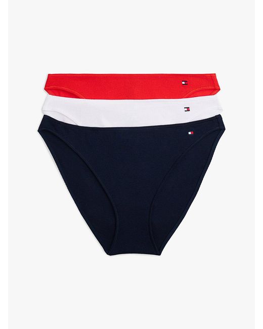 Tommy Hilfiger Blue 3-Pack Hilfiger Flag Briefs