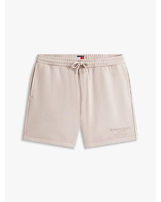 Tommy Hilfiger Green Classic Tonal Logo Embroidery Sweat Shorts for men