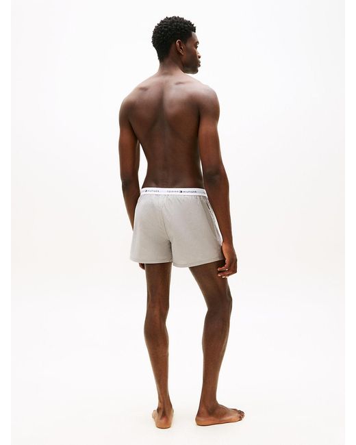 Tommy Hilfiger Black 2-Pack Signature Logo Woven Boxer Shorts for men