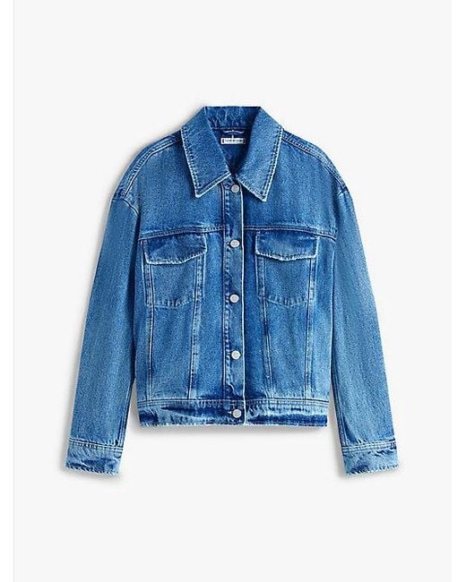 Chaqueta Vaquera Corta Oversize Tommy Hilfiger de color Blue