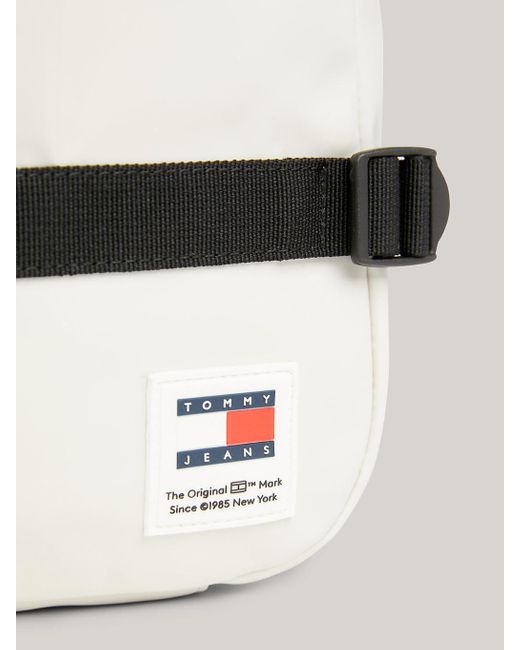Tommy Hilfiger White Essential Tonal Logo Strap Backpack for men